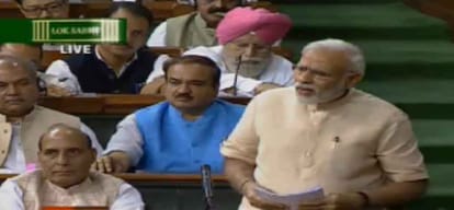 Lok Sabha unanimously adopts resolution to restore peace in Kashmir