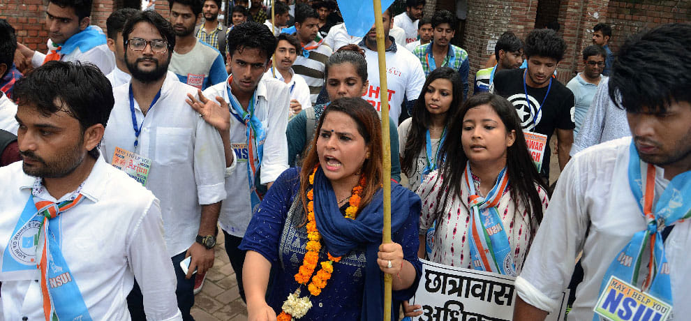   NSUI uproared at north campus, Dean Students Welfare made mortgages in the room