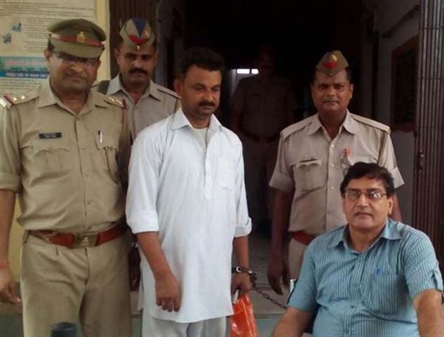 Police boarded the convicted man's handle