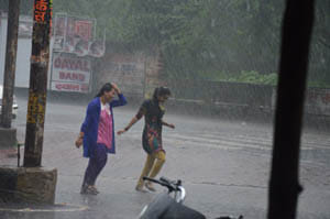  Even with the rain disaster occurred