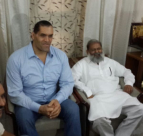 wwe champion the great khali ambala visit and special interview on academy