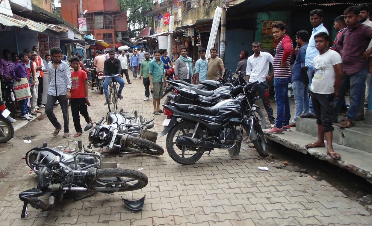 Two groups of students were beaten