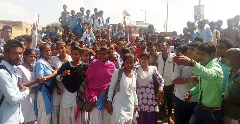 Students raging on extortion