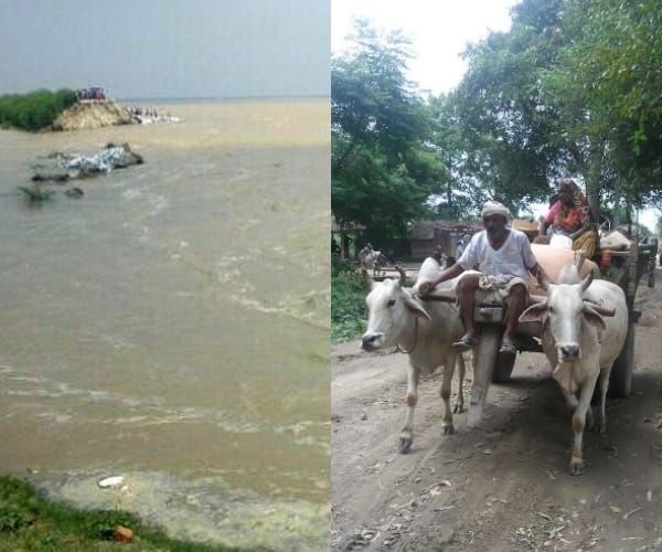 flood in gonda and barabanki in Uttar Pradesh.