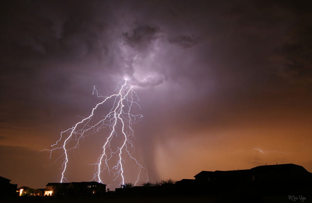 struck by lighting