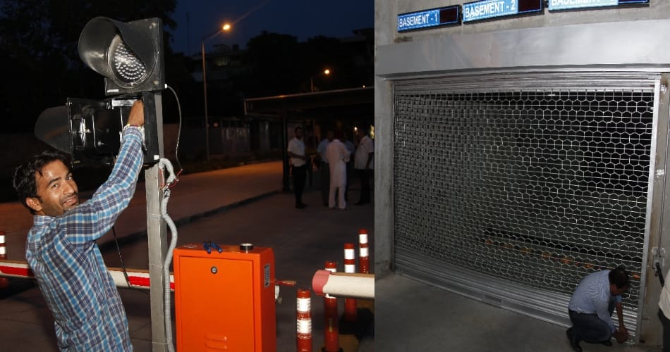 multilevel parking , parking closed by contractor, nagar nigam politics, nagar nigam chandigarh, 