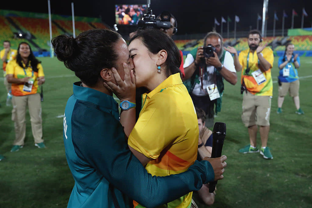 Lesbian Volunteer Kissed Brazil Player and Proposed For Marriage