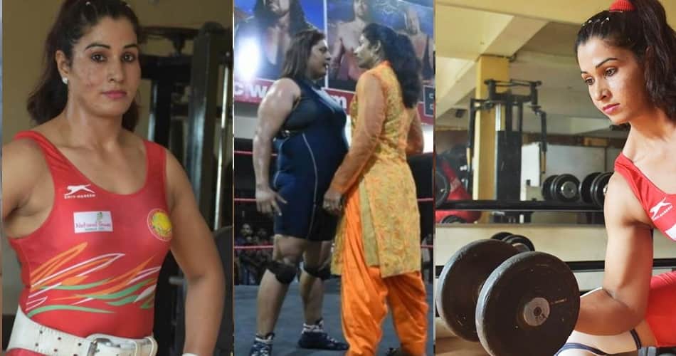 first indian lady khali hard kedy wrestler kavita dalal taking part in wwe championship