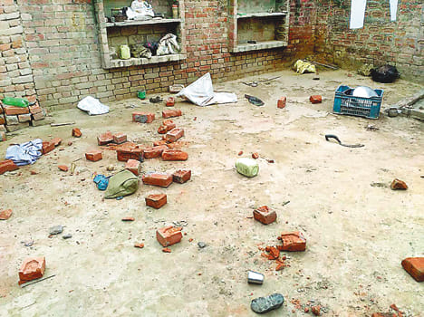 Stone pelting and firing ground in dispute