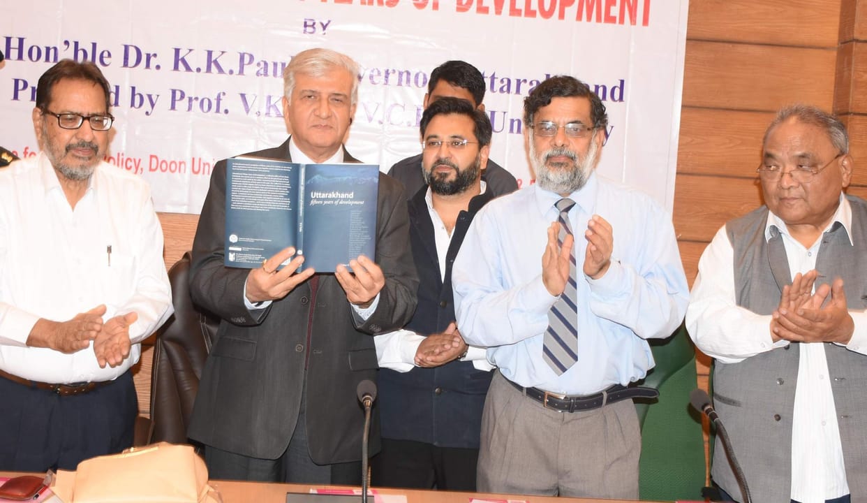 book release of uttarakhand 15 year of development.