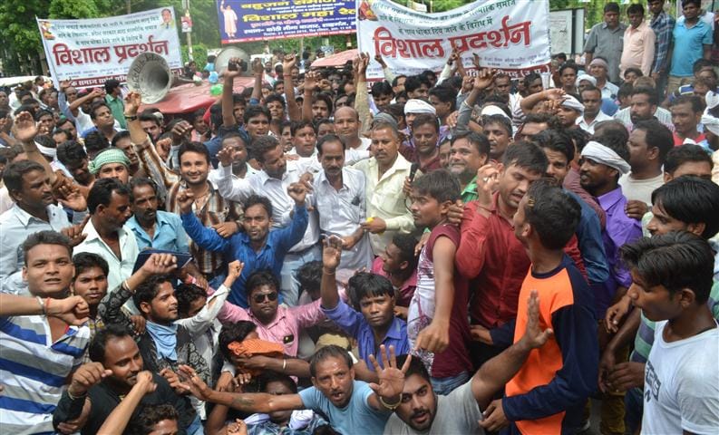 Burnt effigies of Chief Minister , MLA tore billboards