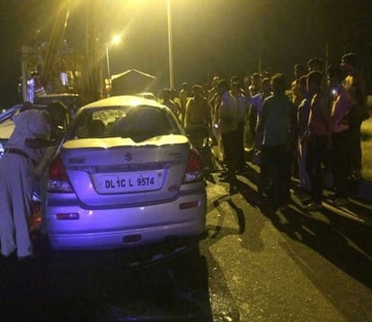 delhi university students including a girl died in road accident in haryana
