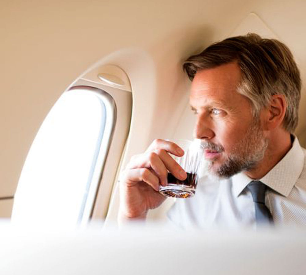 you should avoid this foods before getting on a plane