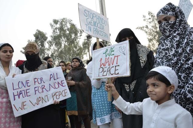 'Sword on the necks of Hindus in Bangladesh'