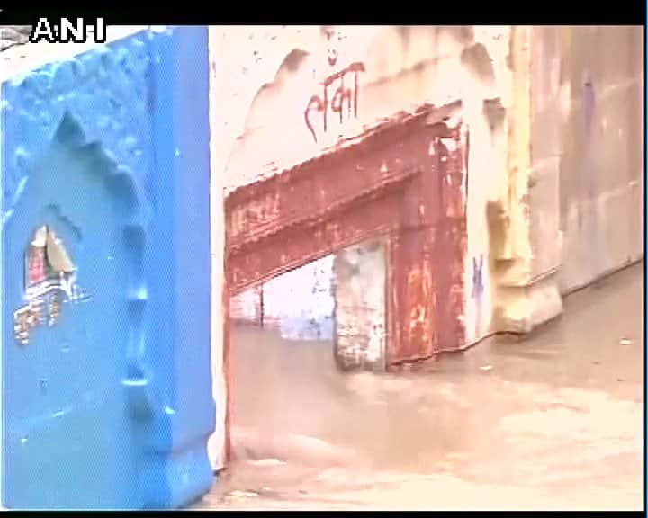 river flows close to danger mark in varanai