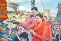 prabhat feri, people celebrating, krishna, kaithal