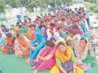 nhm workers strike, health service, people, kaithal