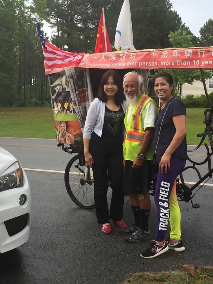 60 Year Old Man Fro China Travelled Rio On Rickshaw
