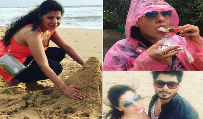 sambavna seth in goa for honeymoon