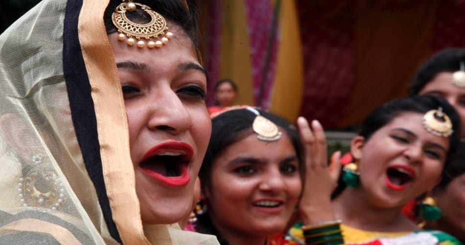 teej, teej festival, girls college, chandigarh, miss teej contest, teej celebration, 