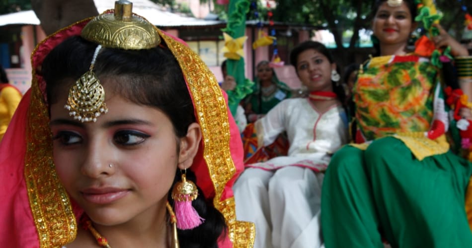 teej, teej festival, girls college, chandigarh, miss teej contest, teej celebration, 