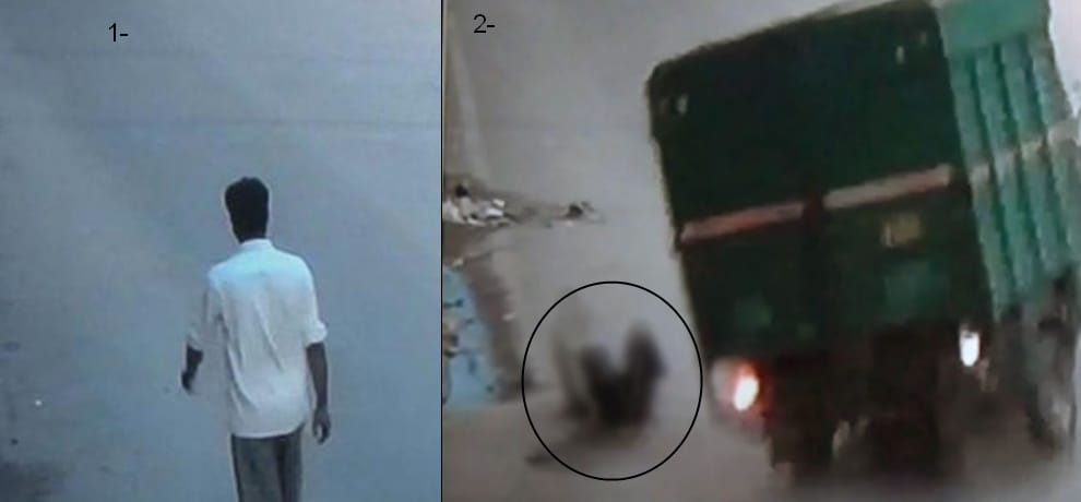 Injured man on the road broke groan own, not someone help