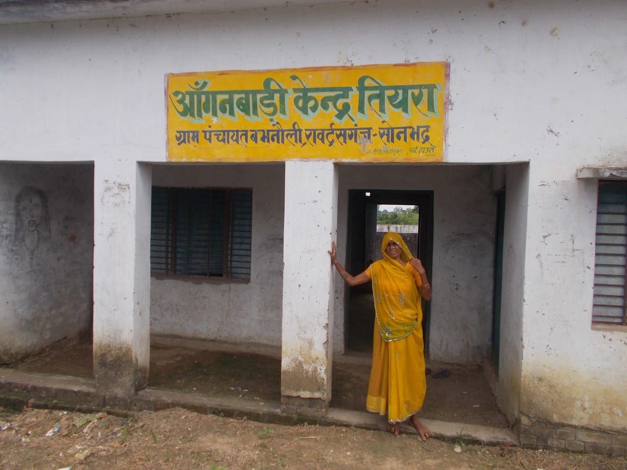 Most of the food was not at Anganwadi centers