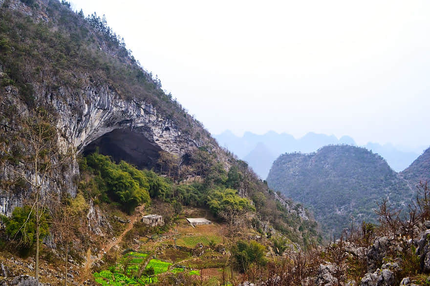Giant Cave In China Has 100 People Living Inside