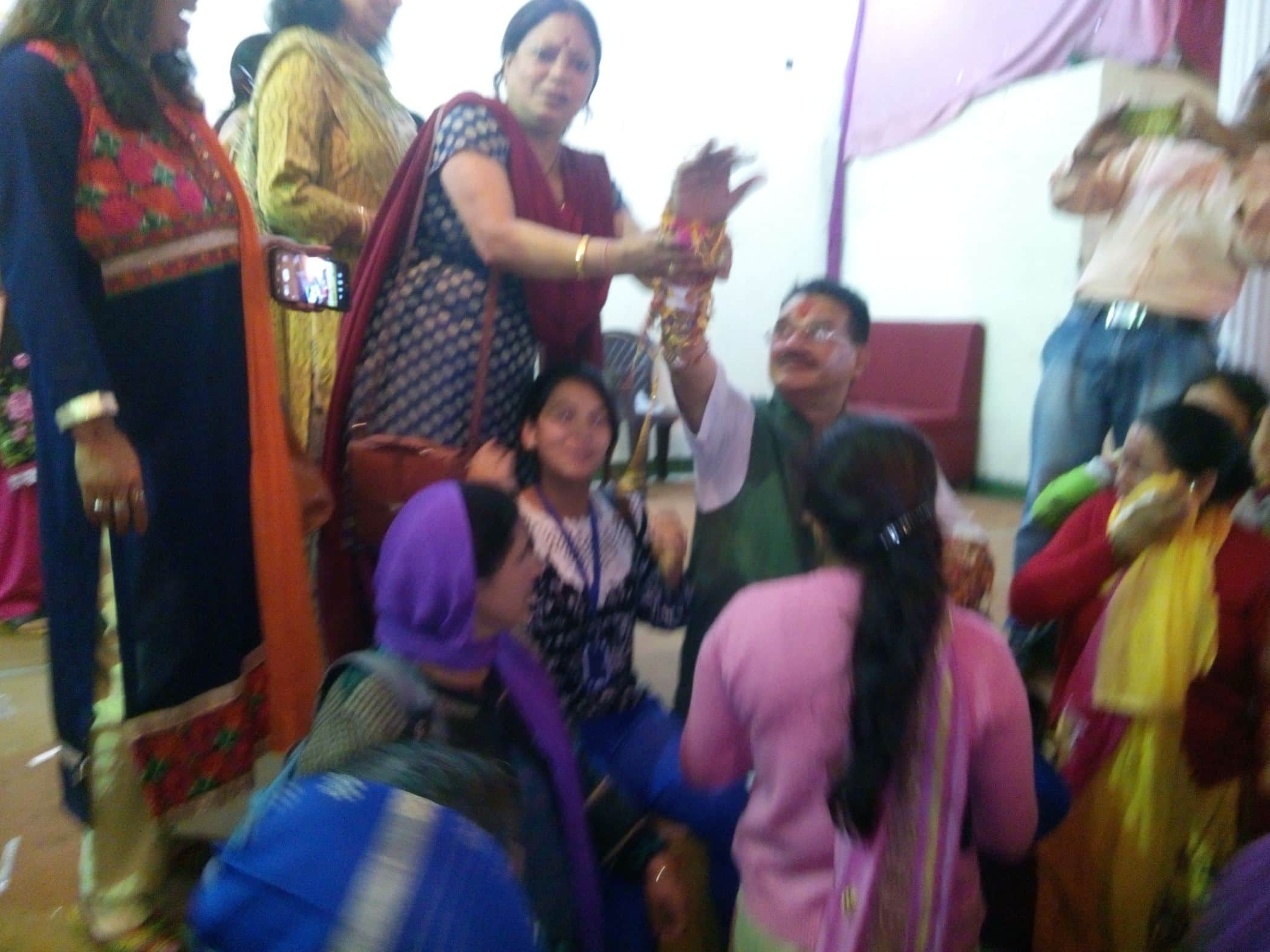 bjp mla ganesh joshi cerebrated rakshabandhan festival.