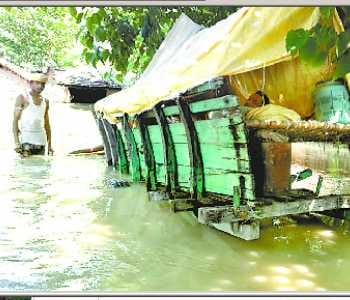Despite the fall in water level in flood-like situation