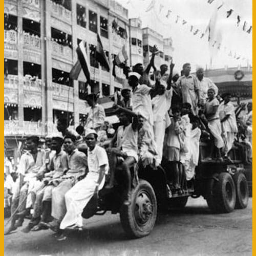 rare photos of first independence celebration from 1947