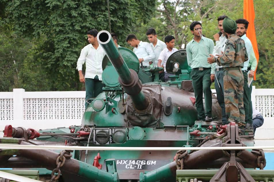 indian army weapons and equipments exhibition in penthar stadium of amritsar