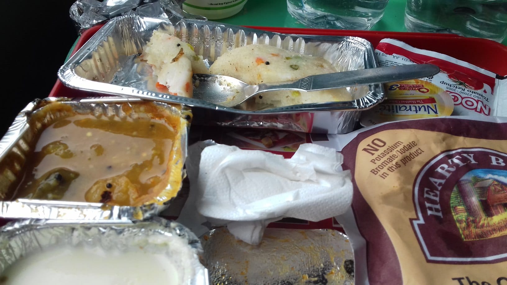 insect found in shatabdi food packet