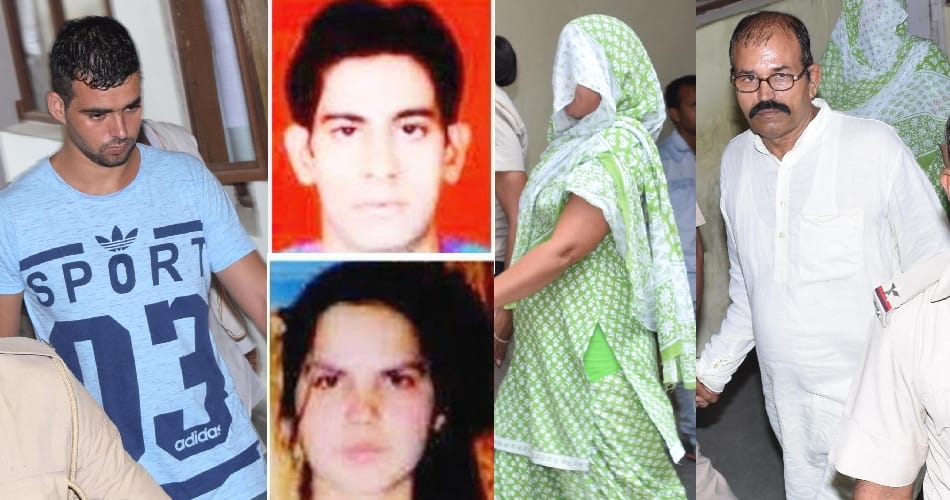 honour killing, murder of daughter and son-in-law, life imprisonment to father mother and brother