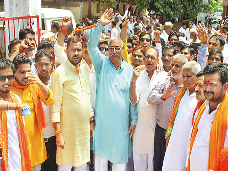 The UP government sacked