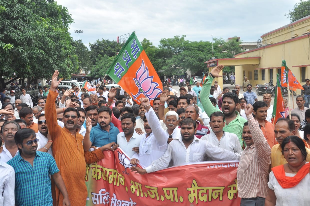 bjp performance against rape