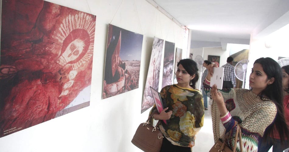  The World of Rock Art Exhibition opened in Punjab University, chandigarh,