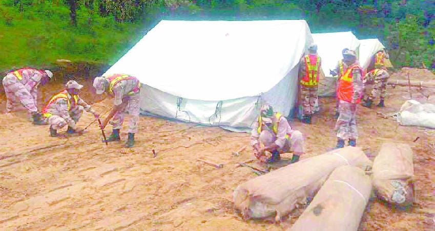 Tents will be present in the new colony Bstdi