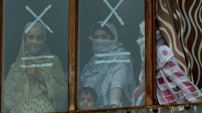 curfew continued for the 34th day today in Kashmir Valley