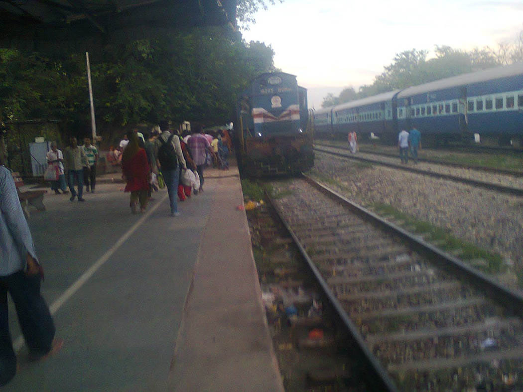 Half the train stopped on the platform, there was confusion,