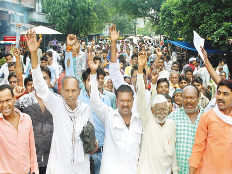 Valmiki community, demonstrating memorandum