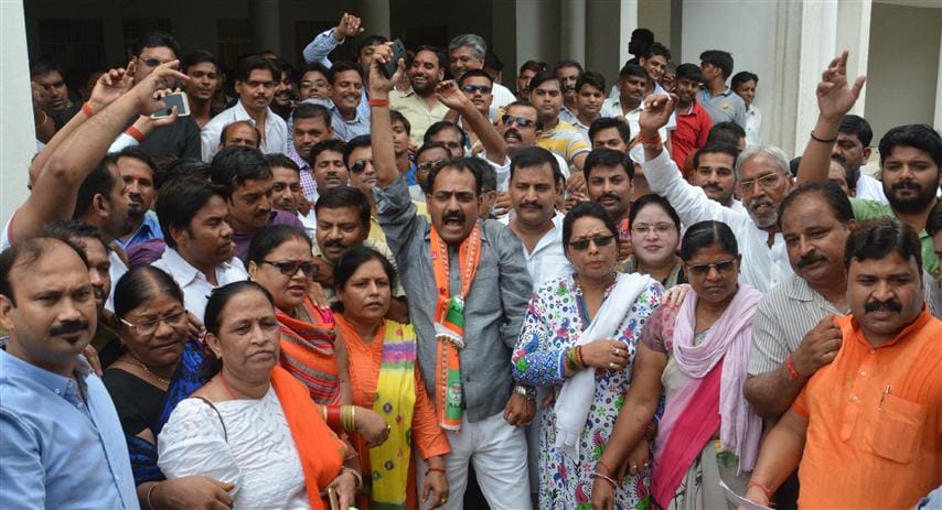 Bulandshahr protest demonstration by BJP members