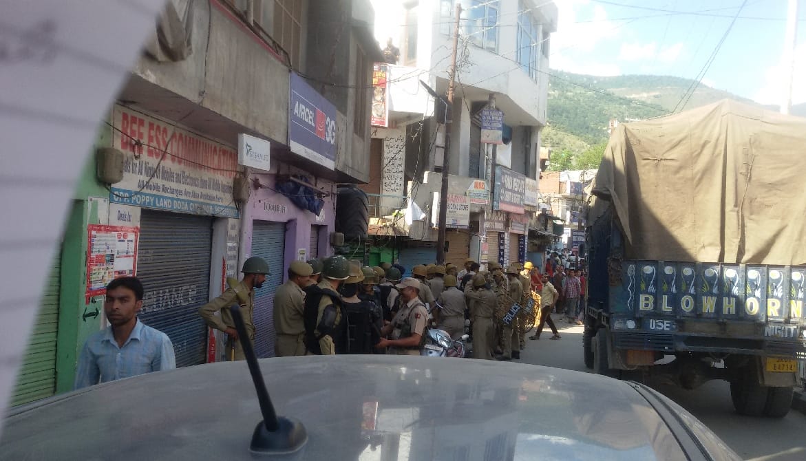 violence protest in doda