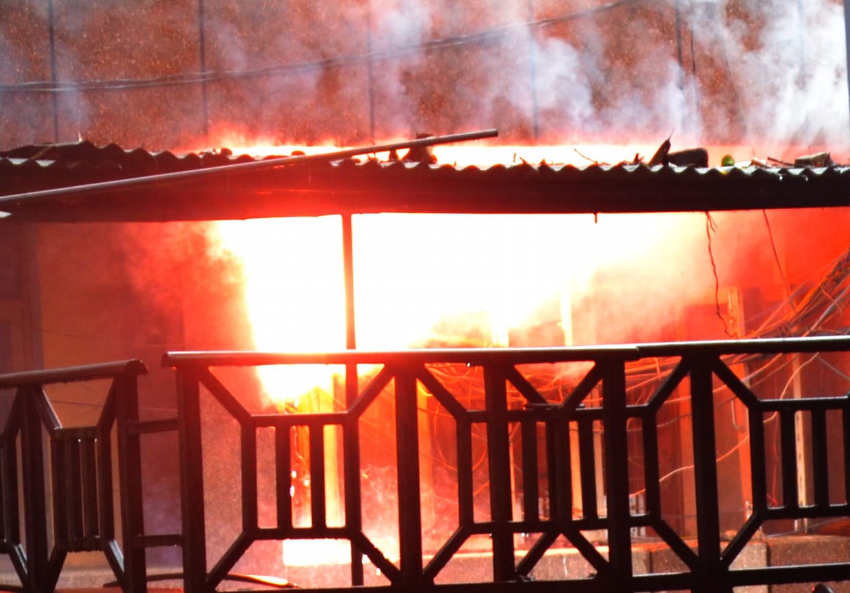 fire in vikas bhavan by short circuit 
