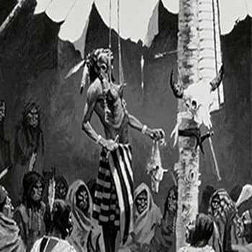 torture religious ceremony of the Mandan tribe