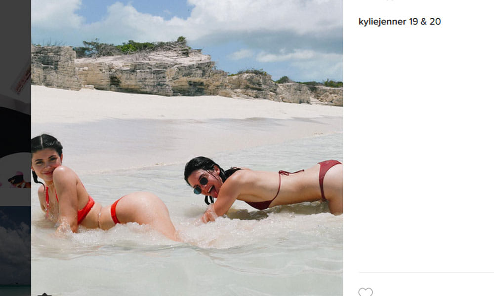 Kylie Jenner treats Tyga to PDA on the beach