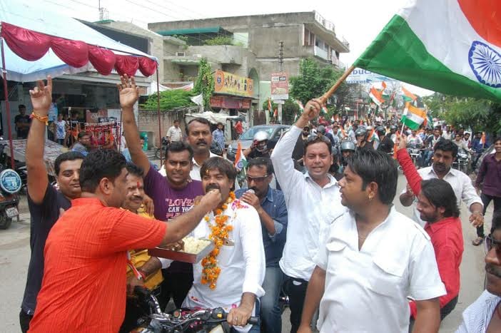 Bike rally in Maa tujhe pranam in Meerut