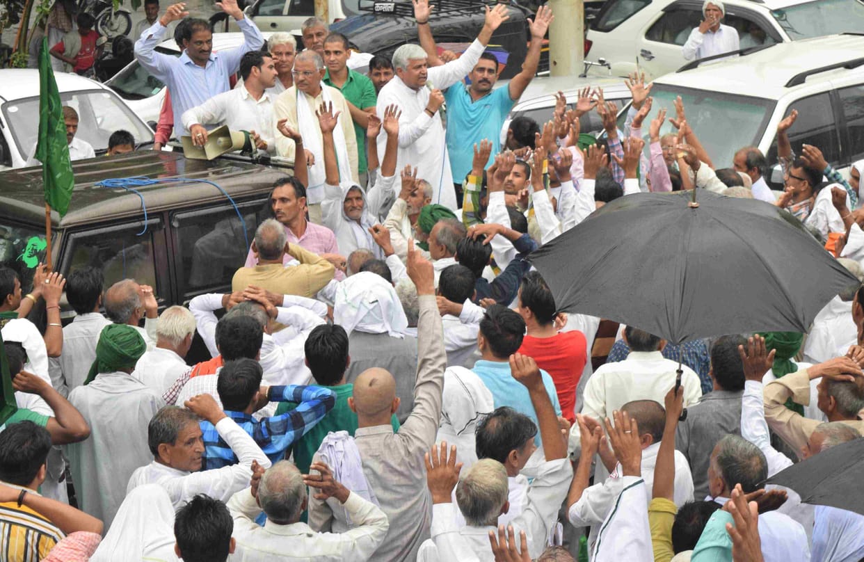 inalo, dc office, protest, rohtak, haryana