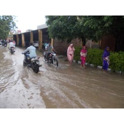 cmo office, rain water in cmo office, work disturbed, jhajjar