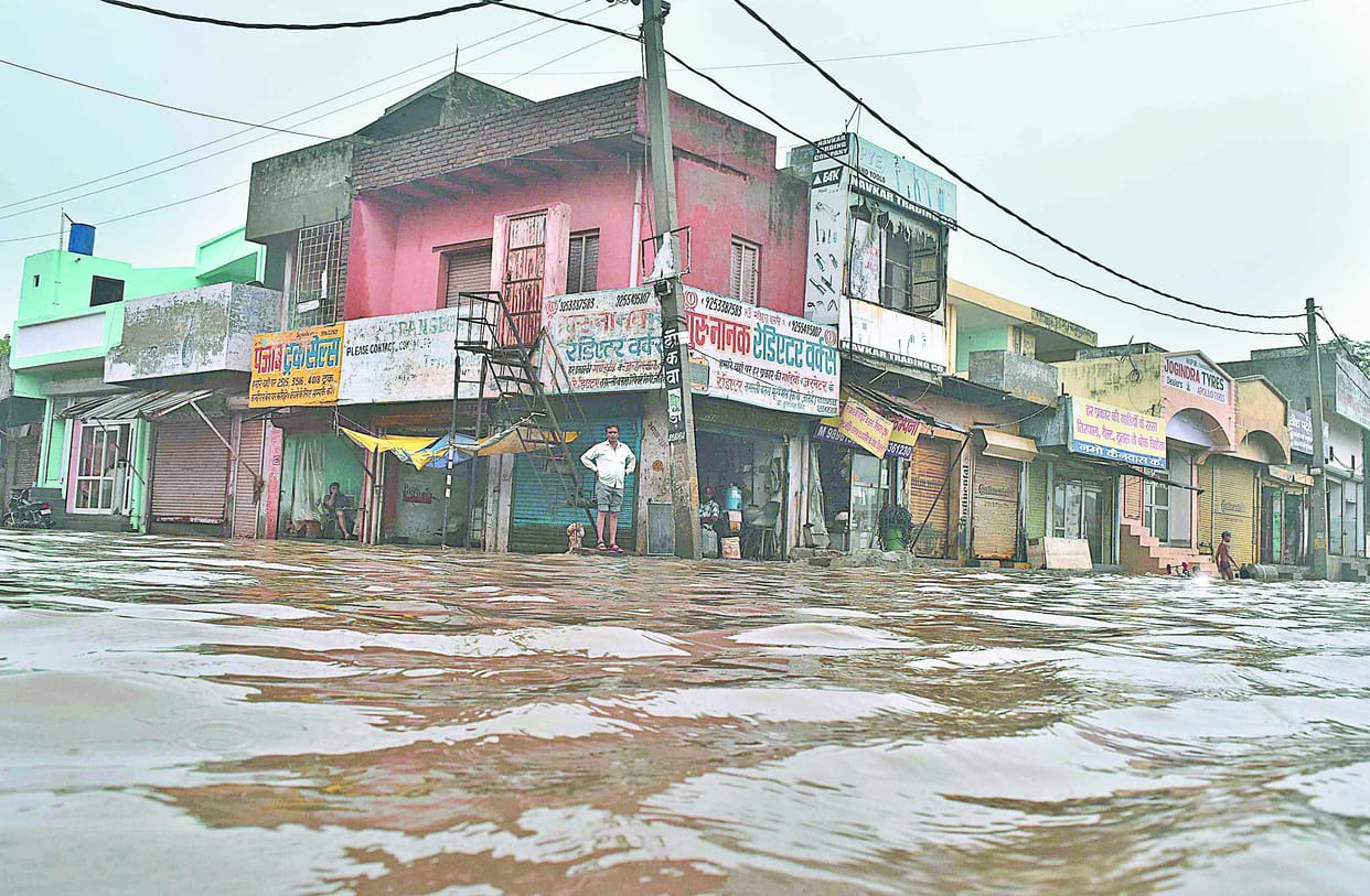rainfall, heavy rainfall, rohtak, haryana, weather